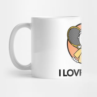 I Love Tennis Mug